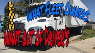 Expediting Info What Fleet owners look for when hiring drivers