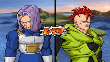 DBZ Budokai Tenkaichi 3 - Future Trunks VS Android 16 [COM VS COM]