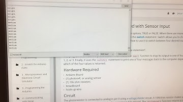 Lab: Switch (Case) Statement, used with Sensor Input