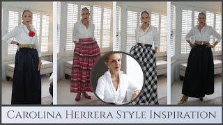 Get Inspired By Carolina Herrera's Iconic Style