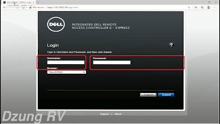 How to login iDRAC with default user and password on Dell Server ?