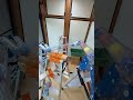 Marble Run (Marble run course using a somen noodle slide and transparent pipes. 19) #ASMR