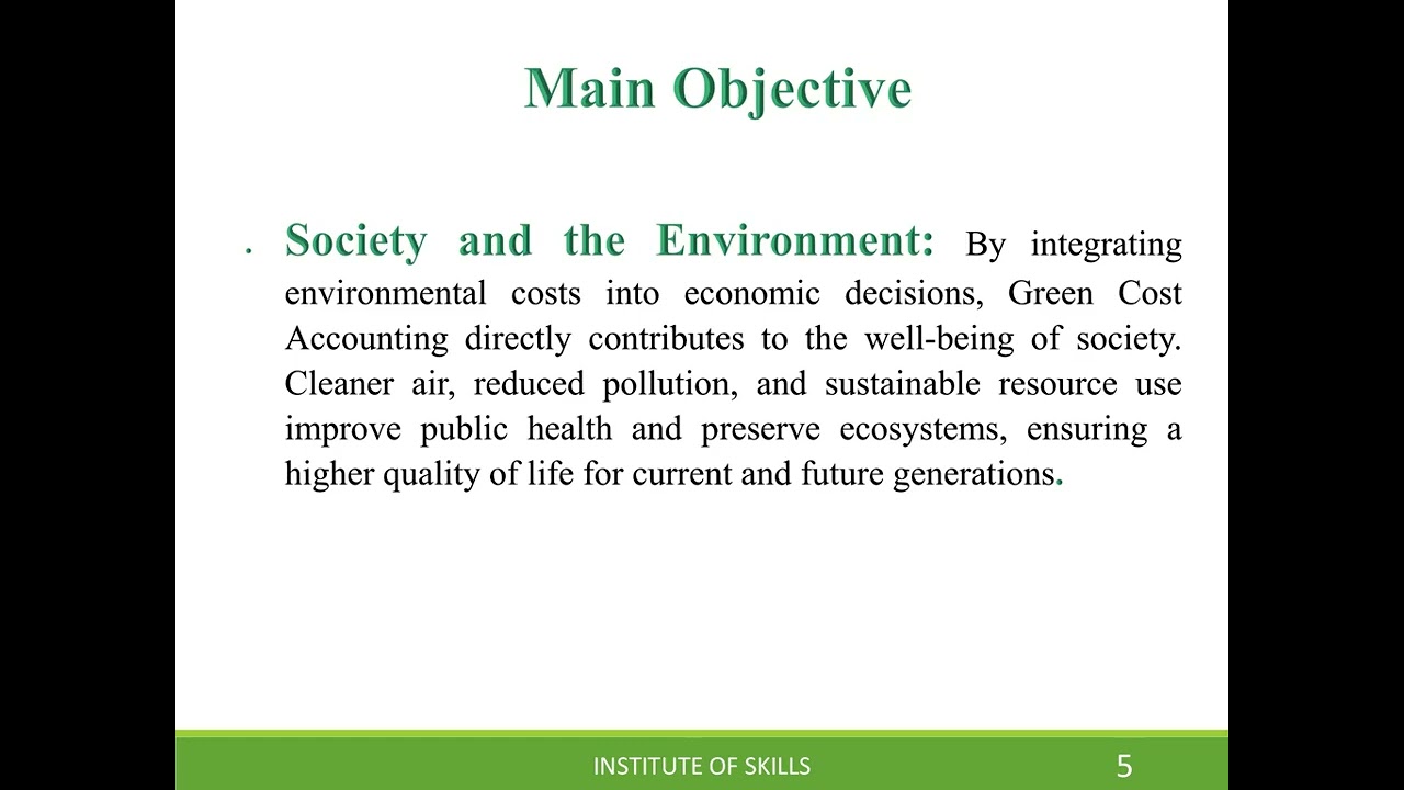 New Concept of Green Cost Accounting 