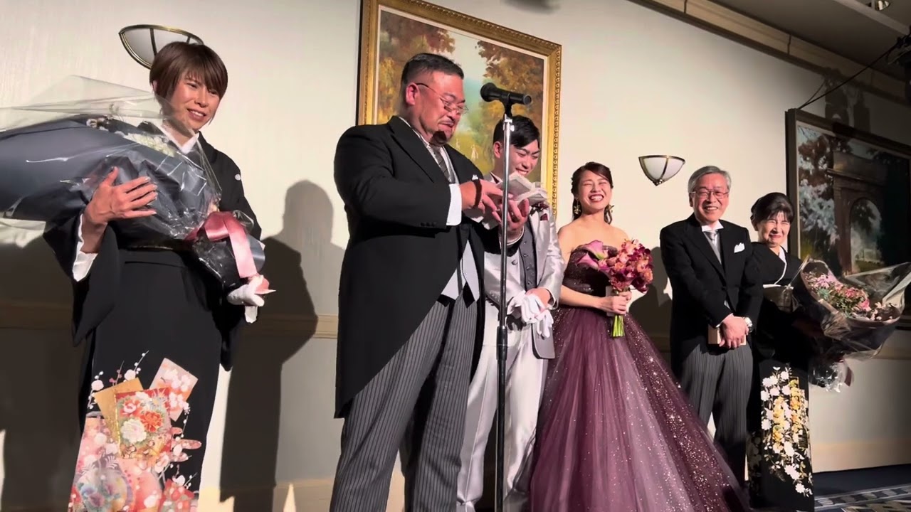 新郎父涙と緊張の両家代表挨拶