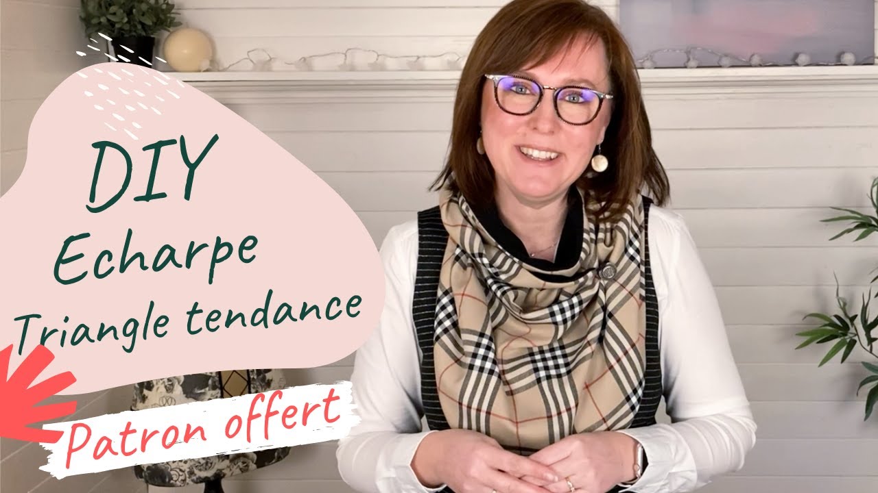 DIY un chèche I Tuto d'une ECHARPE TRIANGLE tendance
