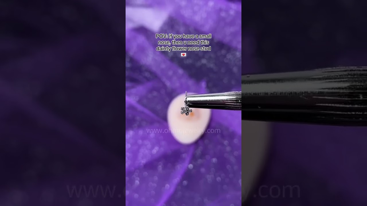 💌If you have a small nose, then u need this dainty flower nose stud❤🌼