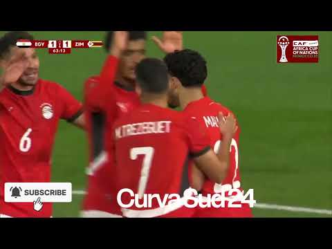 هدف عمر مرموش في زمبابوى  2025  مصر افريقيا2025