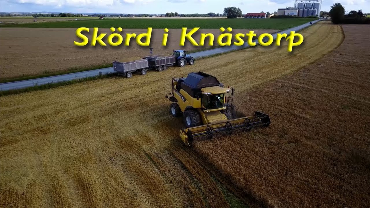 Skörden i Skåne, här i Knästorp