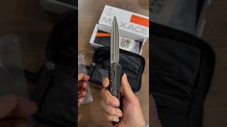 Gold Dunes Carbon Fiber on the Maxace OTF M390 #edcknife #blade #knifelife #knivescollection