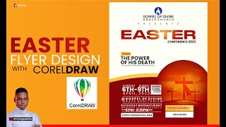 EASTER FLYER DESIGN with Corel Draw #easter #season #design
