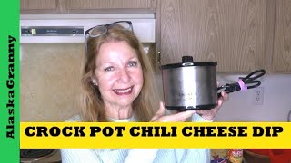 Crock Pot Chili Cheese Dip...Chili Cheese Appetizer Recipe