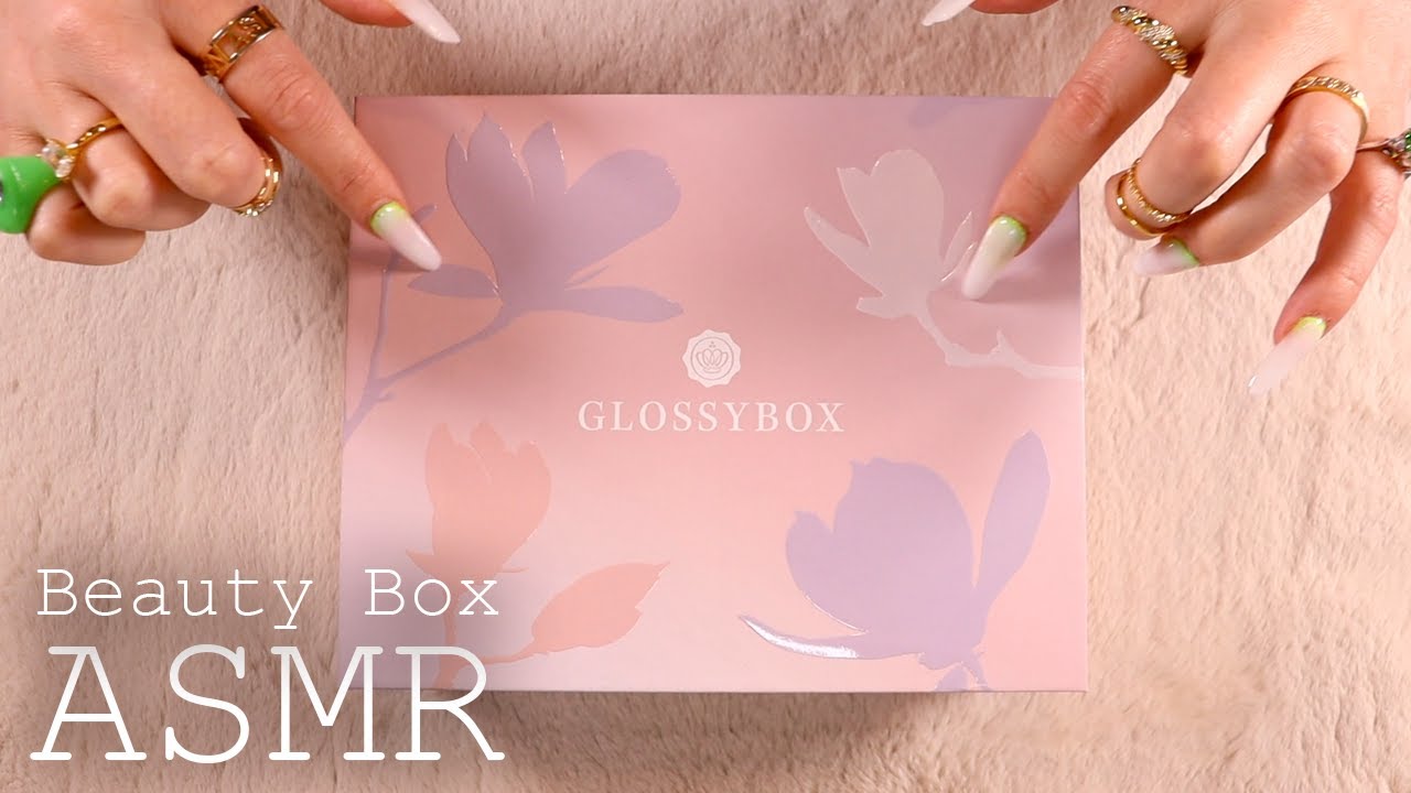 ASMR Glossybox DOUBLE Unboxing (🎧 soft spoken, tapping, scratching)