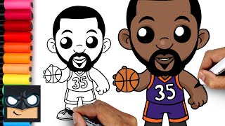 how to draw kevin durant phoenix suns