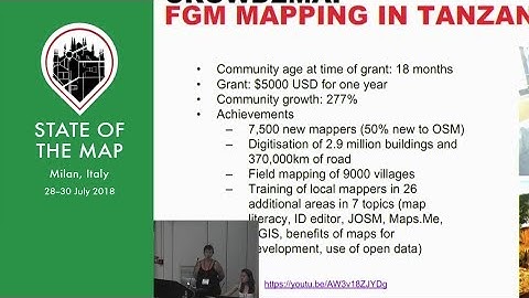 OSM Community Grants: sharing experiences