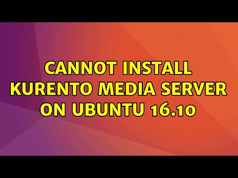Ubuntu: Cannot install Kurento Media Server on Ubuntu 16.10