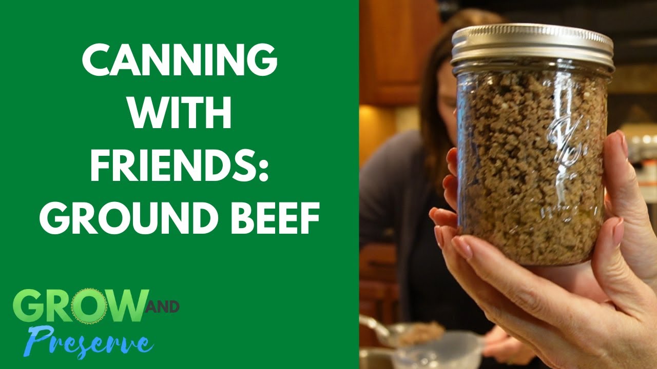 Beginner Dry Canning Ground Beef Tutorial - Can Beef Without Water