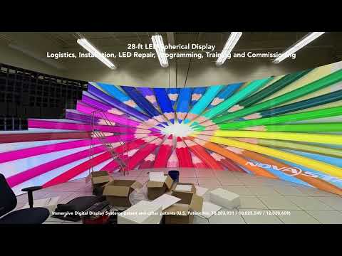 Video thumbnail: NASA Johnson Space Center Spherical LED Display