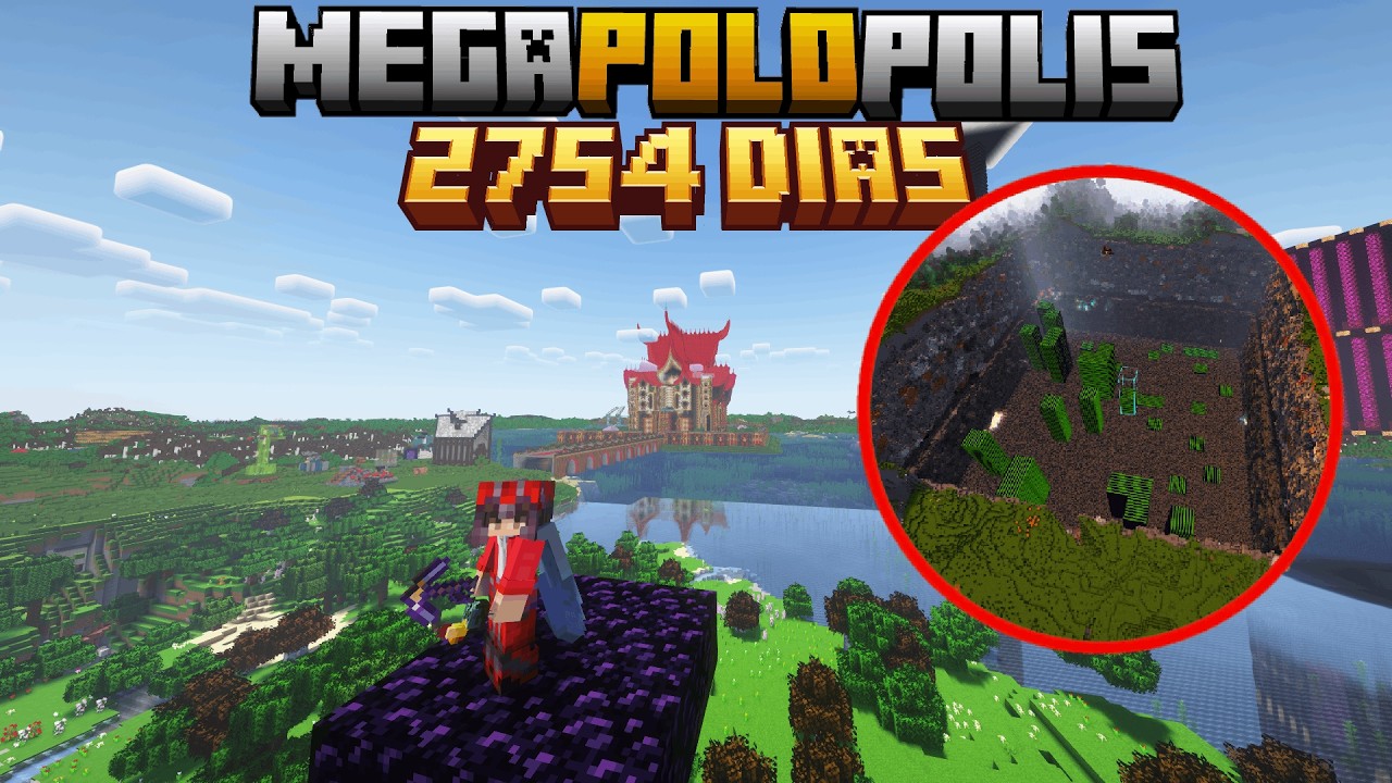 MINECRAFT AO VIVO - MEGAPOLOPOLIS DIA 2754+ #minecraft - YouTube
