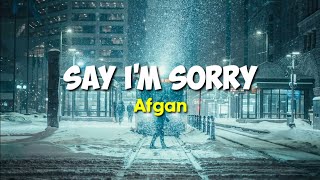 Afgan - Say I'm Sorry | Lirik Terjemahan Indonesia