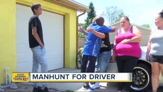 FHP search for driver caught on camera in dramatic hit-and-run
