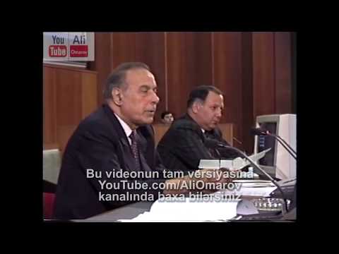 Əlikram Hümbətovun MM-ə göndərdiyi ultimatumun Heydər Əliyev tərəfindən oxunması