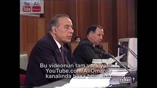 Əlikram Hümbətovun MM-ə göndərdiyi ultimatumun Heydər Əliyev tərəfindən oxunması