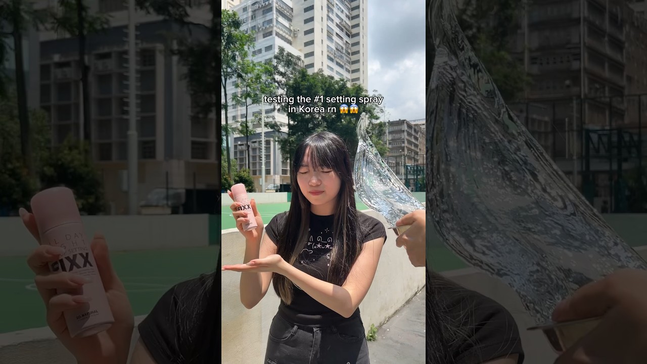 Korea's VIRAL SETTING SPRAY holds up?! 💦❤️‍🔥 