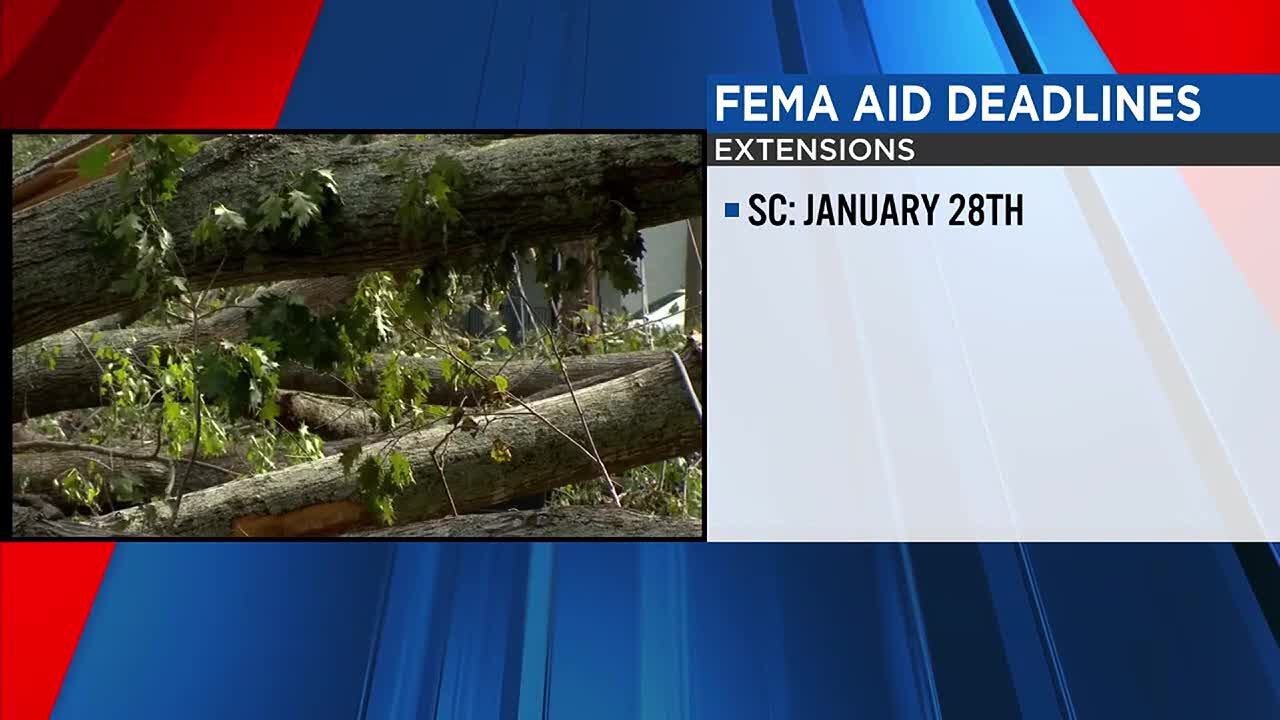 Deadline to apply for FEMA aid extended in SC - YouTube
