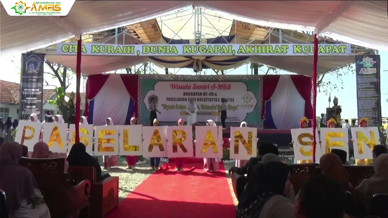 Wisuda Santri A-MBS Angkatan ke-30 Al-Manaar. Terpadu dalam langkah, koneksi dalam karya.