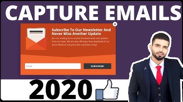 How To Capture Emails in Wordpress Website 2020