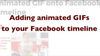 How to Add an Animated GIF to Facebook screenshot 5