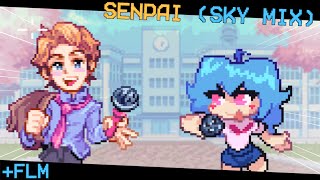 Senpai Sky Mix Flm Recreation Vs Sky Reborn Fnf Mod Friday Night Funkin