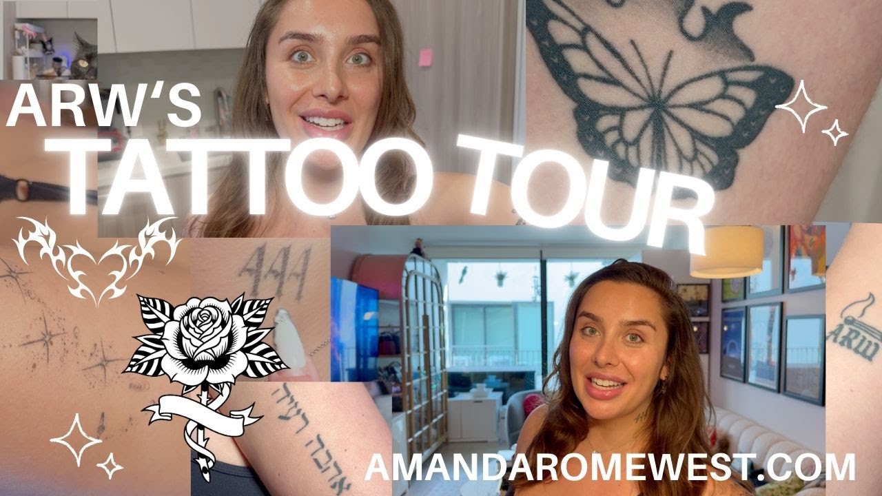 TATTOO TOUR! see my 13 tattoos | ARW VLOGS!