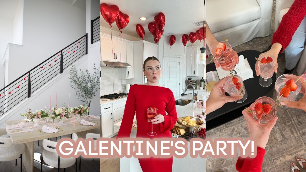 VLOG: Hosting a Galentine's Party at My House!