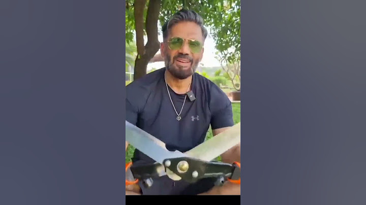 Sunil Shetty in his garden in Himalayas tour/Sunil Shetty now planting gardens and save environment