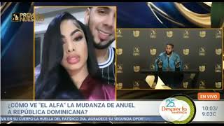 El Alfa Le Envia Mensaje A Anuel Y Yailin En Premio Lo NUESTRO 2022