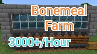 Simple Bonemeal Farm (Tutorial) in Minecraft (Mcpe/1.20+) #Minecraftking73