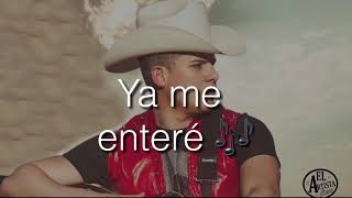 Ya Me Enteré (letra) Chayin Rubio VIDEO LIRIC