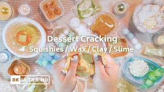 【ASMR】 Aesthetic Dessert Day 🧁 🍧 🍬 (Clay + Wax + Slime + Squishies) | 8K HD with Soft Music screenshot 1