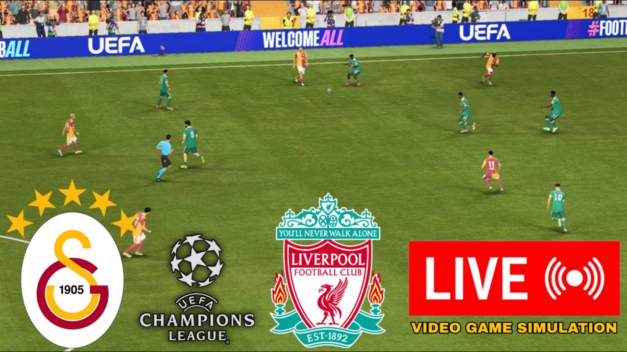 🔴 LIVERPOOL vs GALATASARAY - UEFA CHAMPIONS LEAGUE 2025/26 LIVE SCORE & FC26 SIMULATION