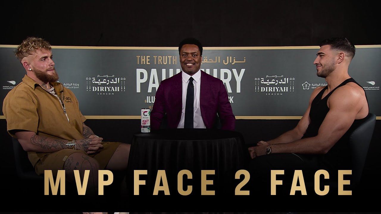 ⁣Jake Paul vs Tommy Fury - MVP FACE 2 FACE