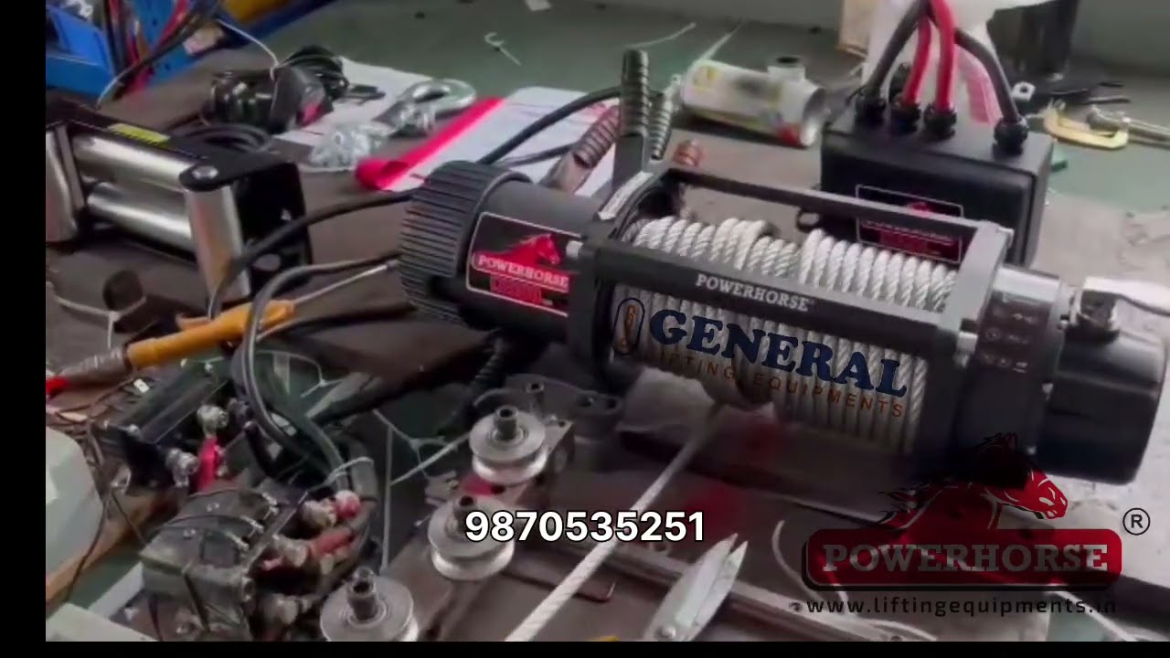 12V DC Operated Electric Winch 