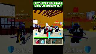 giveway of torment pain skin in #bloxfruits #roblox #shorts
