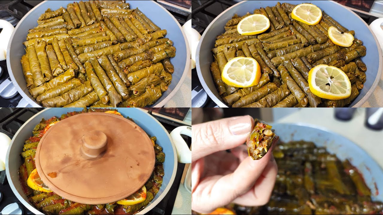 ألذ محشي ورق عنب على الطريقة التركية| من يدين حماتي التركية🔝 Yaprak Sarması