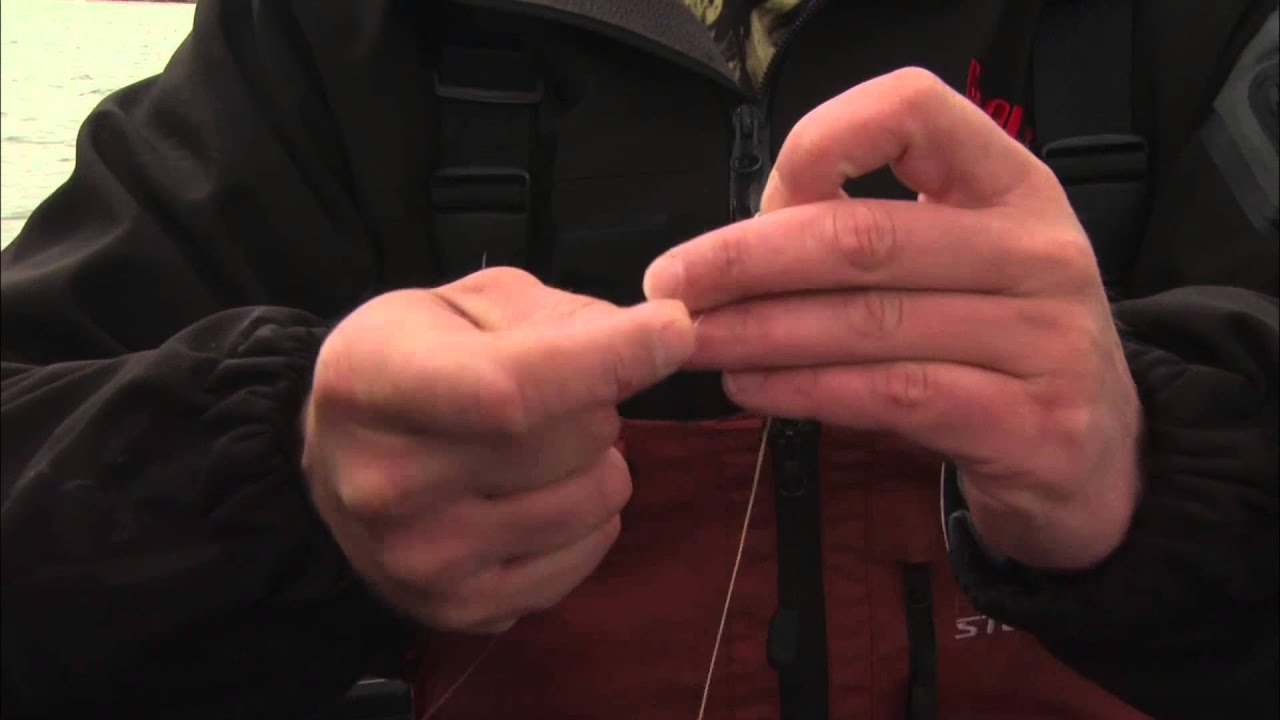 Adding fluorocarbon leader with an albright knot YouTube