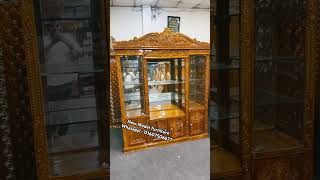 অরজিনাল সলিড সেগুন কাঠের শোকেস  দেখুন ।।  New Model Furniture