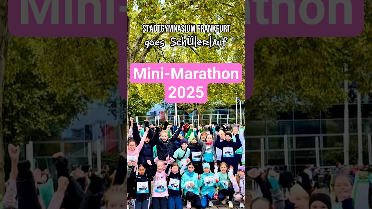 Mini-Marathon 2025: Das Stadtgymnasium war dabei!