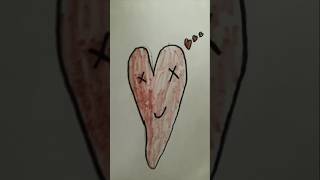 Drawing for fun (heart) #youtubeshorts #drawing #heart