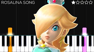 Super Mario Galaxy - Rosalina Song Easy Piano Tutorial