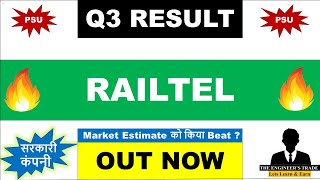 Railtel Q3 Results 2026  Railtel Results Today  Railtel Share News Today  Railtel Share News 